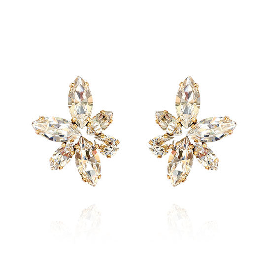 Iris earrings / Crystal clear