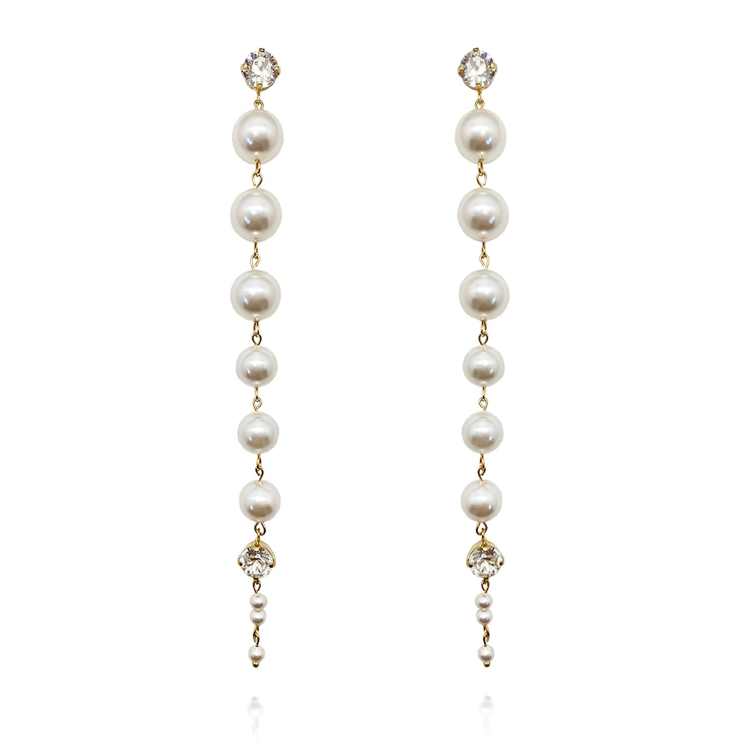 Nina earrings / Crystal clear