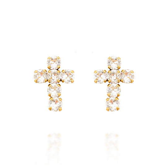 Hailey earrings / Crystal clear