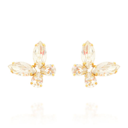 Butterfly earrings / Crystal clear